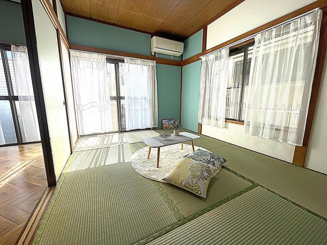 KASHIWA BLUE TERRACE B5 1階和室　和室とは思えない、クールな空間