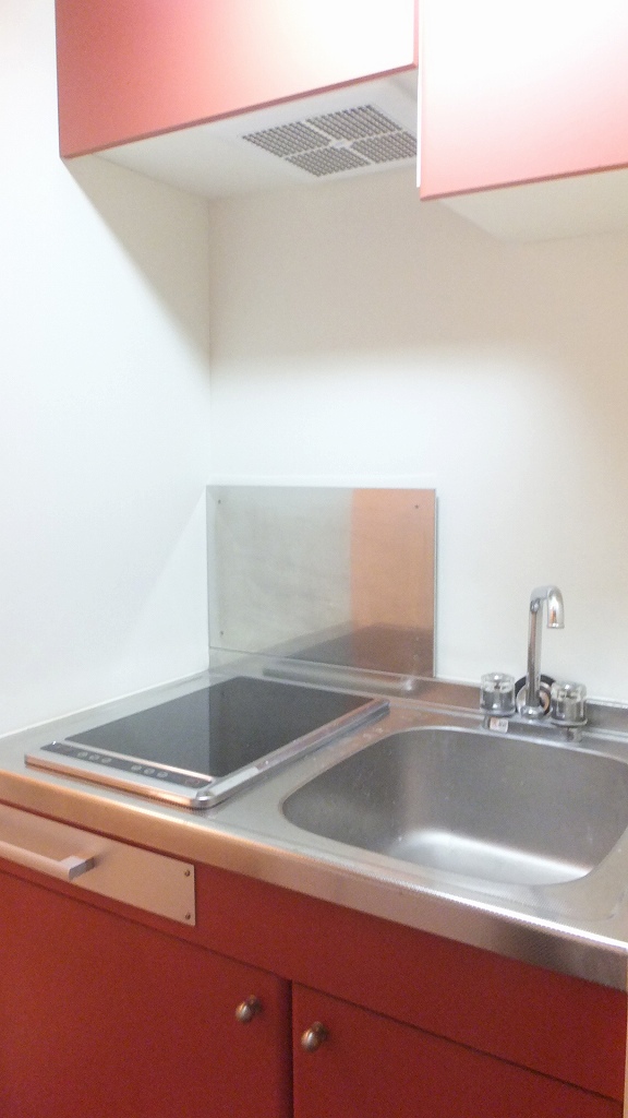 レオパレスエクセディオール 2口の電気コンロ付き