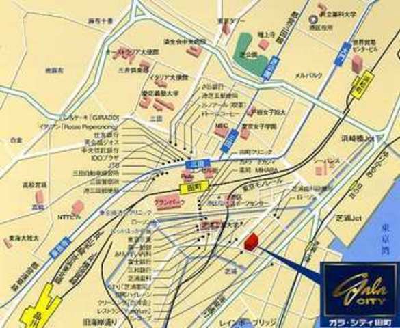 ガラ・シティ田町3階 ＭＡＰ 物件の外観です