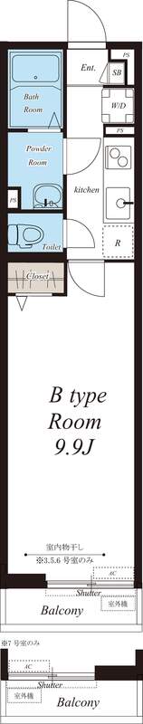 リブリ・メープルリーフ1階 間取