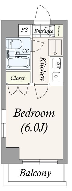 菱和パレス月島5階 間取