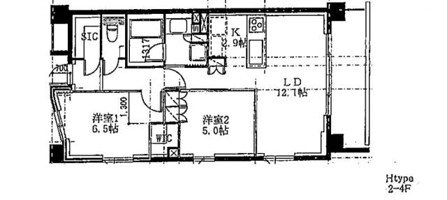 リビオ世田谷松原4階 間取