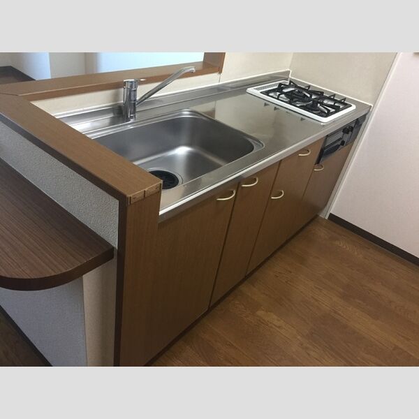 ウィステリア豊田403号室 2口ガスコンロシステムキッチン