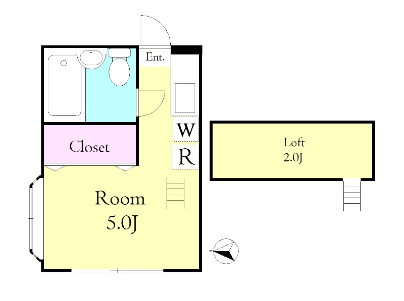 サンライクハイツ1階 間取