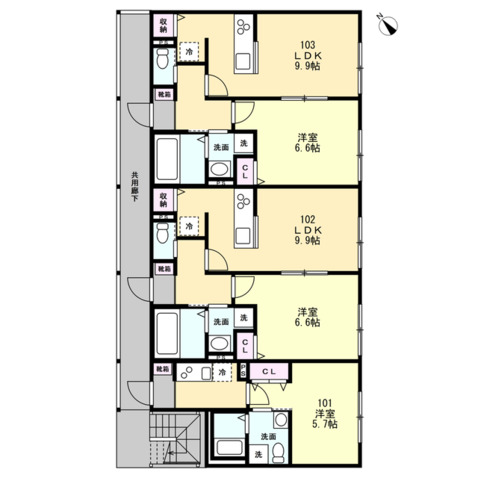 ベイルーム湘南藤沢本町103号室 間取