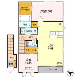 メゾン・フェリス203号室 間取