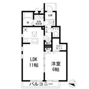 シュエットメゾン103号室 間取