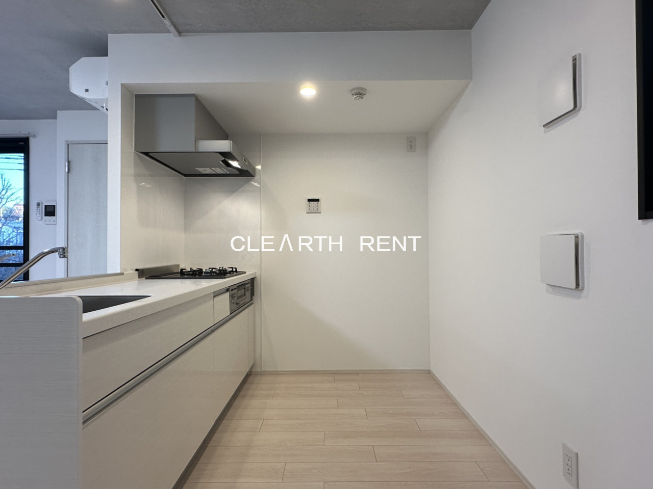 ＧＲＡＮ ＰＡＳＥＯ三宿Ⅱ2階 家電や食器棚が配置しやすい広々としたキッチンスペース。