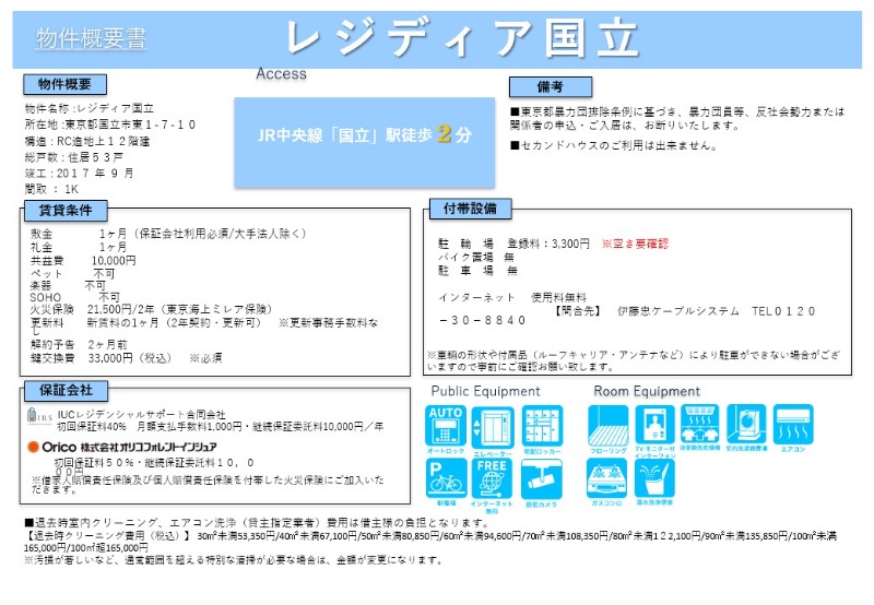 レジディア国立3階 部屋その他