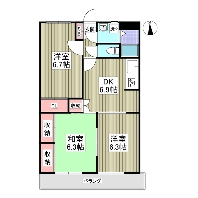 エンブレム202号室 間取