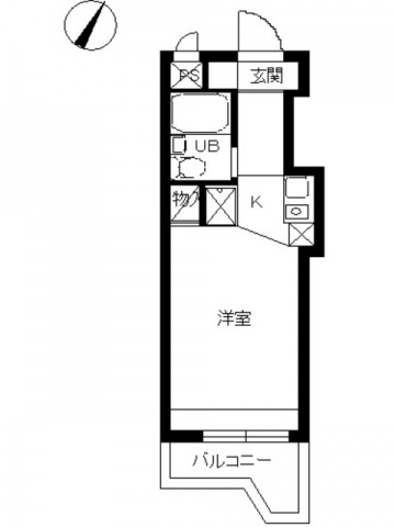 スカイコート綱島第2421号室 間取