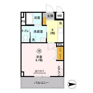 スフィア605号室 間取