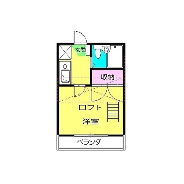 フレックスⅢ104号室 間取