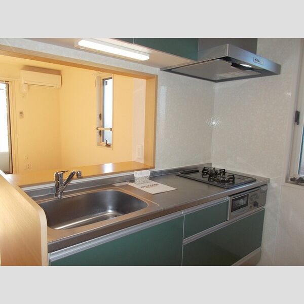 ラッキーベル　C202号室 対面システムキッチン