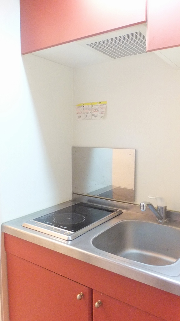 レオパレスギプフェル 2口の電気コンロ付き