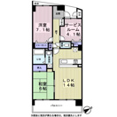 カッスル菊名0506号室 間取