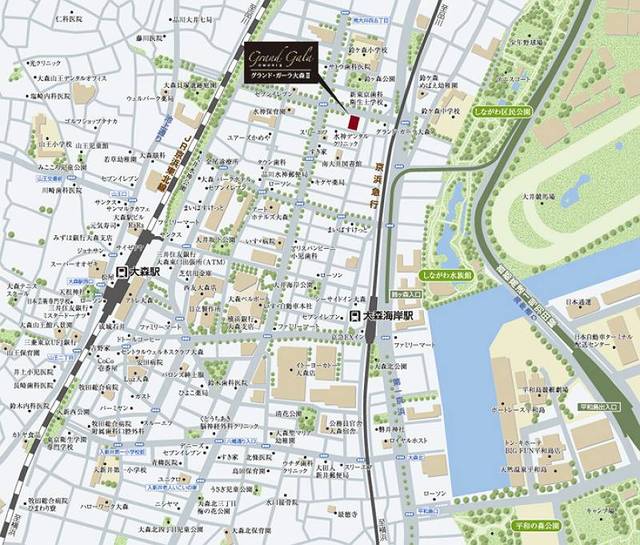 グランド・ガーラ大森Ⅱ9階 ◆ＭＡＰ◆