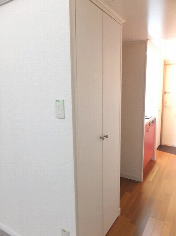 レオパレス西習志野111号室 廊下のクローゼットの内側には姿見が付いています！