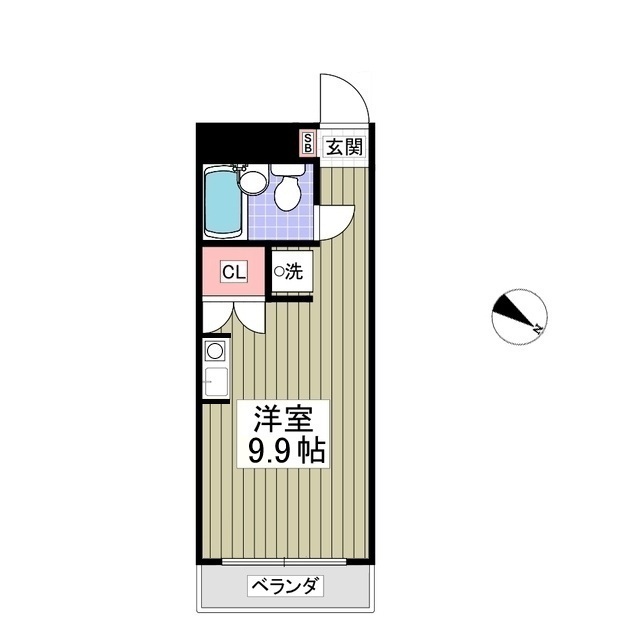パークハイツ　千葉402号室 間取