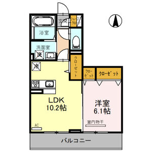 アリュール202号室 間取