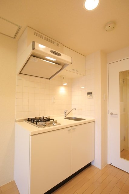 ビバリーホームズ早稲田 システムキッチン（2口ガスコンロ）