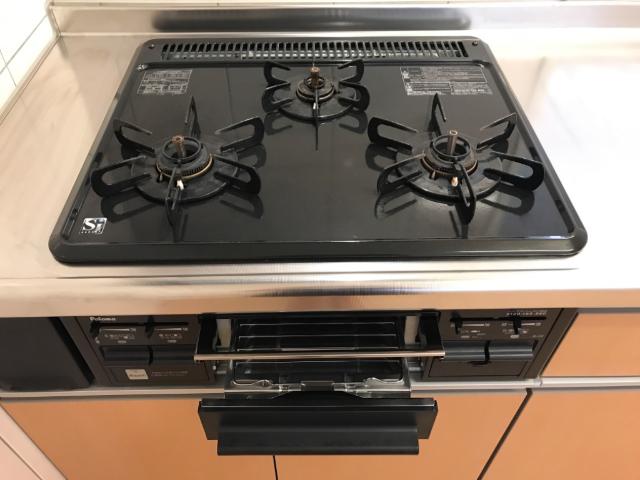 ノアール205号室 ビルトインコンロ３口グリル付