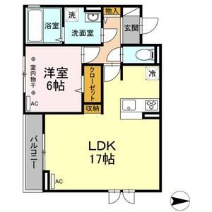 セジュール春日町2201号室 間取