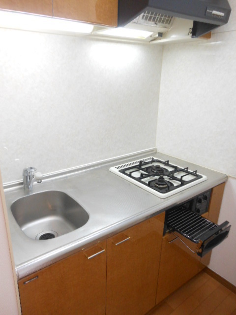 ガラ・シティ駒沢大学 2口コンログリル付のシステムキッチン