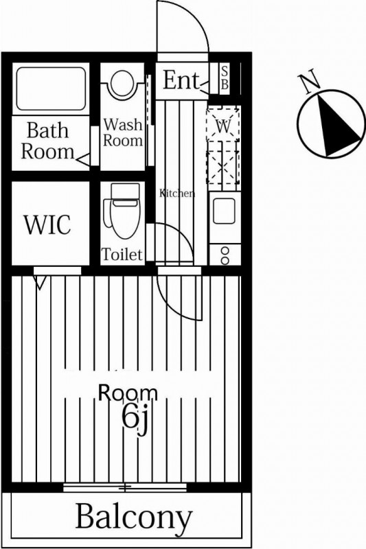 ラフィーナー幕張本郷(E-177)1階 間取り図