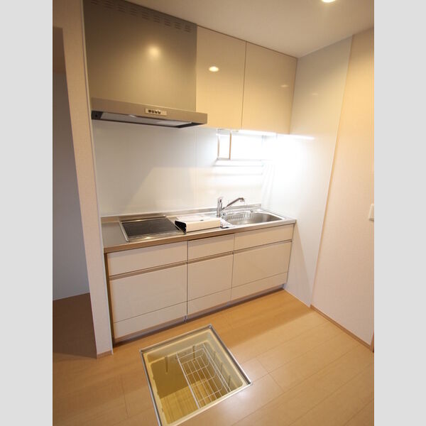 ハイツ ルピナス 床下収納など収納が豊富なキッチン