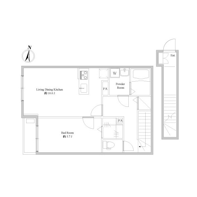 エルスタンザ下石神井0204号室 間取