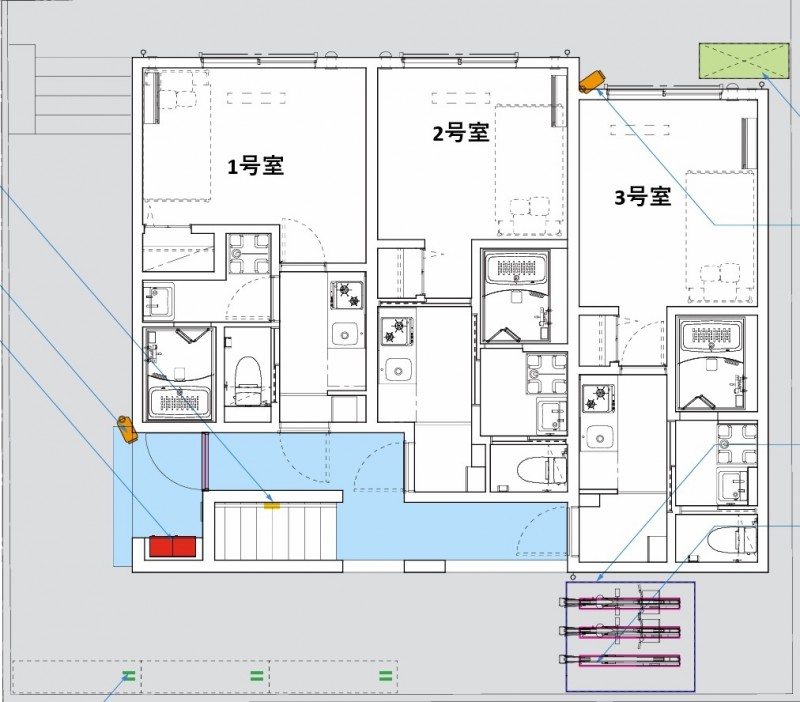 フォート・デルッシＳＫ1階 部屋その他