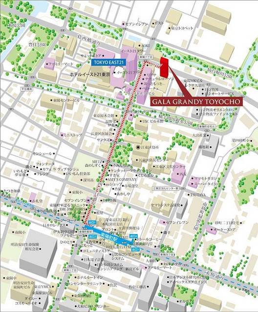 ガーラ・グランディ東陽町4階 ◆案内図◆