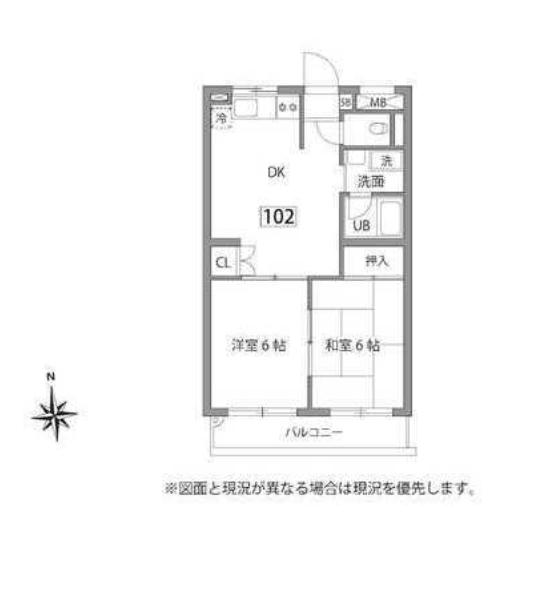 レオドール府中1階 間取り図