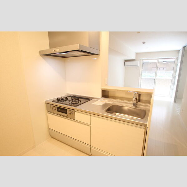 クレール扇105号室 キッチンはガス3口グリル付き♪