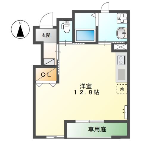 ブリーズパレス101号室 間取
