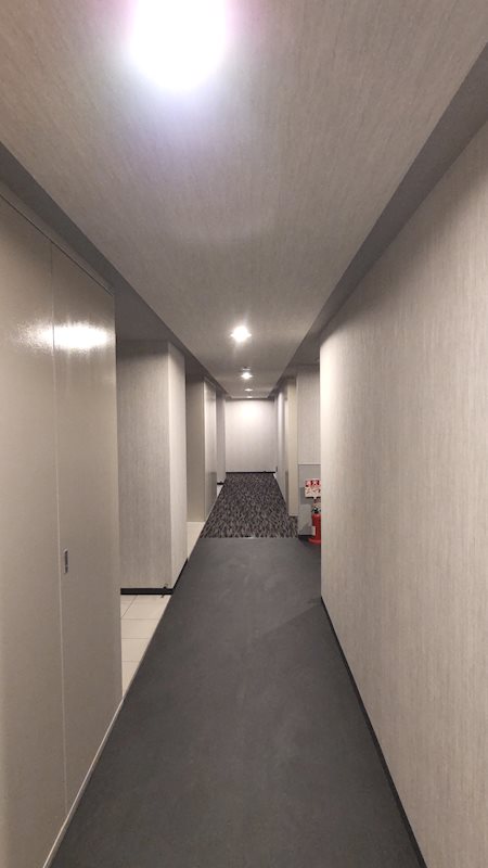 レジディア月島Ⅱ4階 共用廊下
