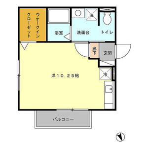 グランドソレーユ　　A棟201号室 間取