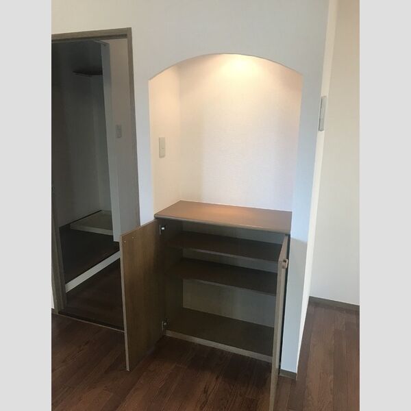 フラワーハウス201号室 カウンター収納