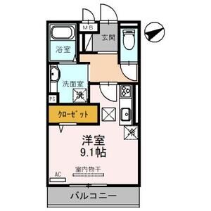 amuse105号室 間取