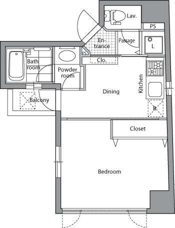 レジディア文京千石12階 間取り