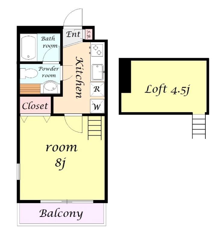 サンヴィアーレ坂本1階 間取