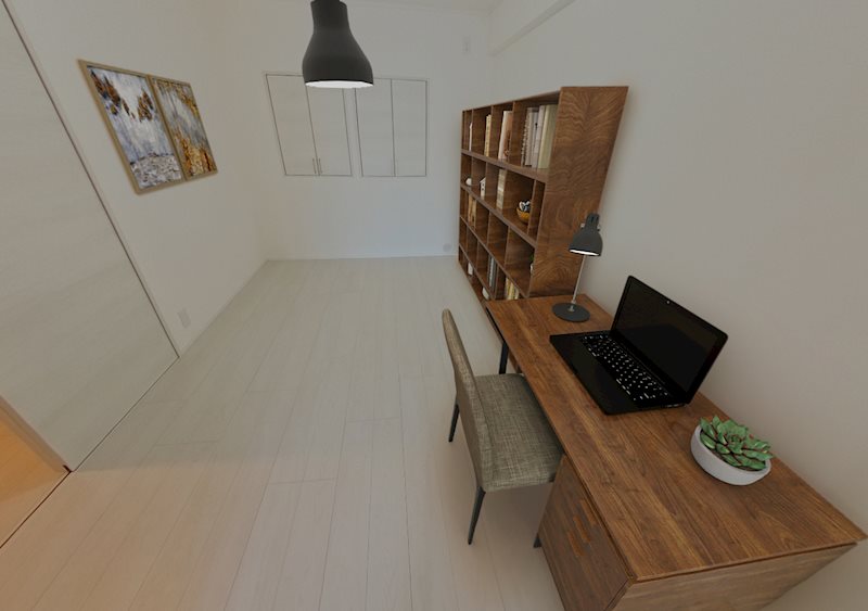 レジディア芝浦9階 リビング　※これはVR画像です。