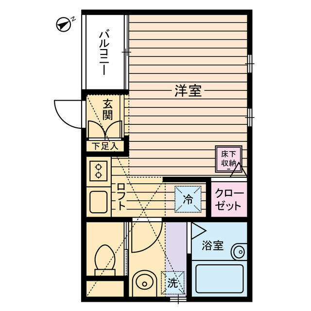 ウィンズ上永谷Ｃ棟0201号室 間取