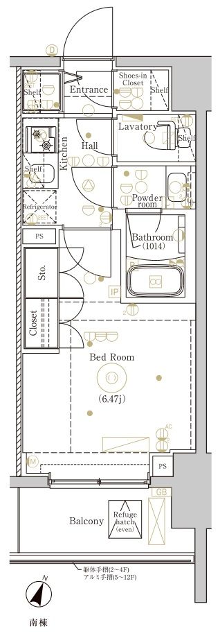 DIPS金町レジデンス908号室 間取