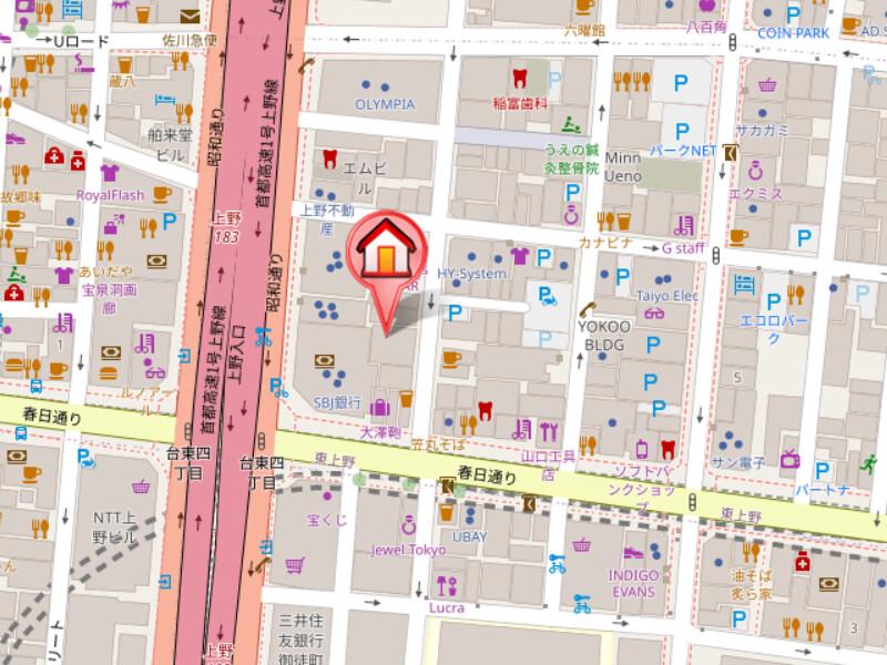 シーズンフラッツ上野御徒町4階 null