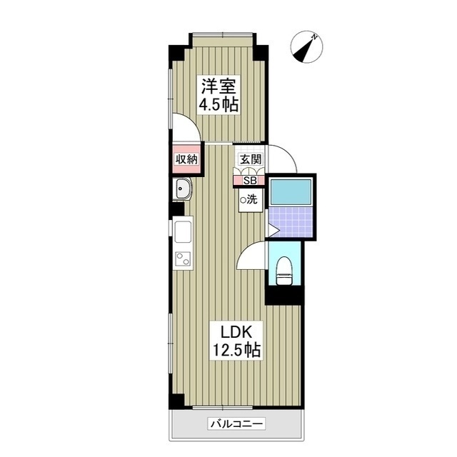 マルスハイツ大原102号室 間取