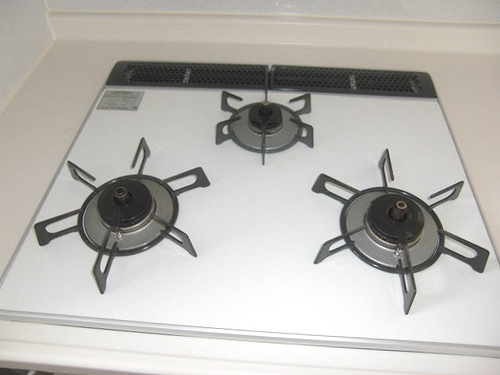 橋本レジデンス 3口ガスコンロ　※前回募集時2019年6月の写真