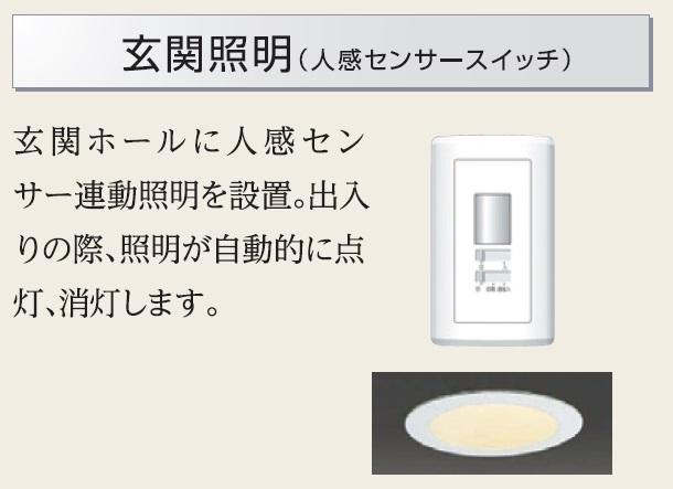 マルカート・テラス（Marcato・Terrace）202号室 人感センサー玄関照明（イメージ）