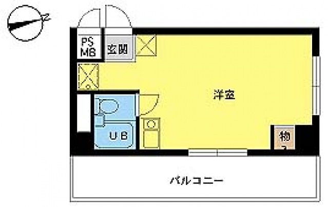 スカイコート池袋4205号室 間取
